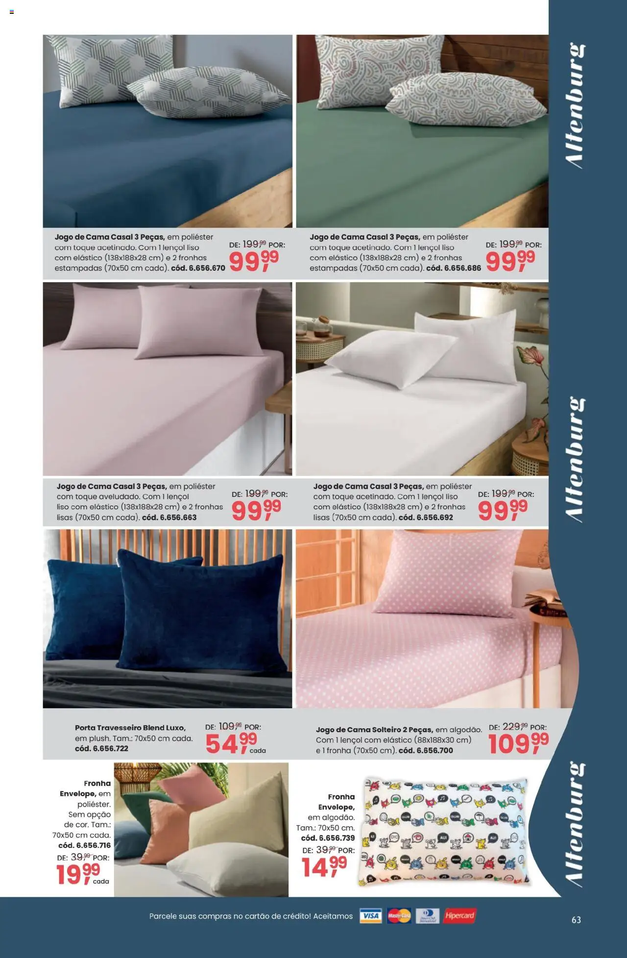 Quatro Estações Folheto - válido de 01.09.2025 | Página: 63 | Produtos: Jogo de cama, Travesseiro, Cama, Lenço
