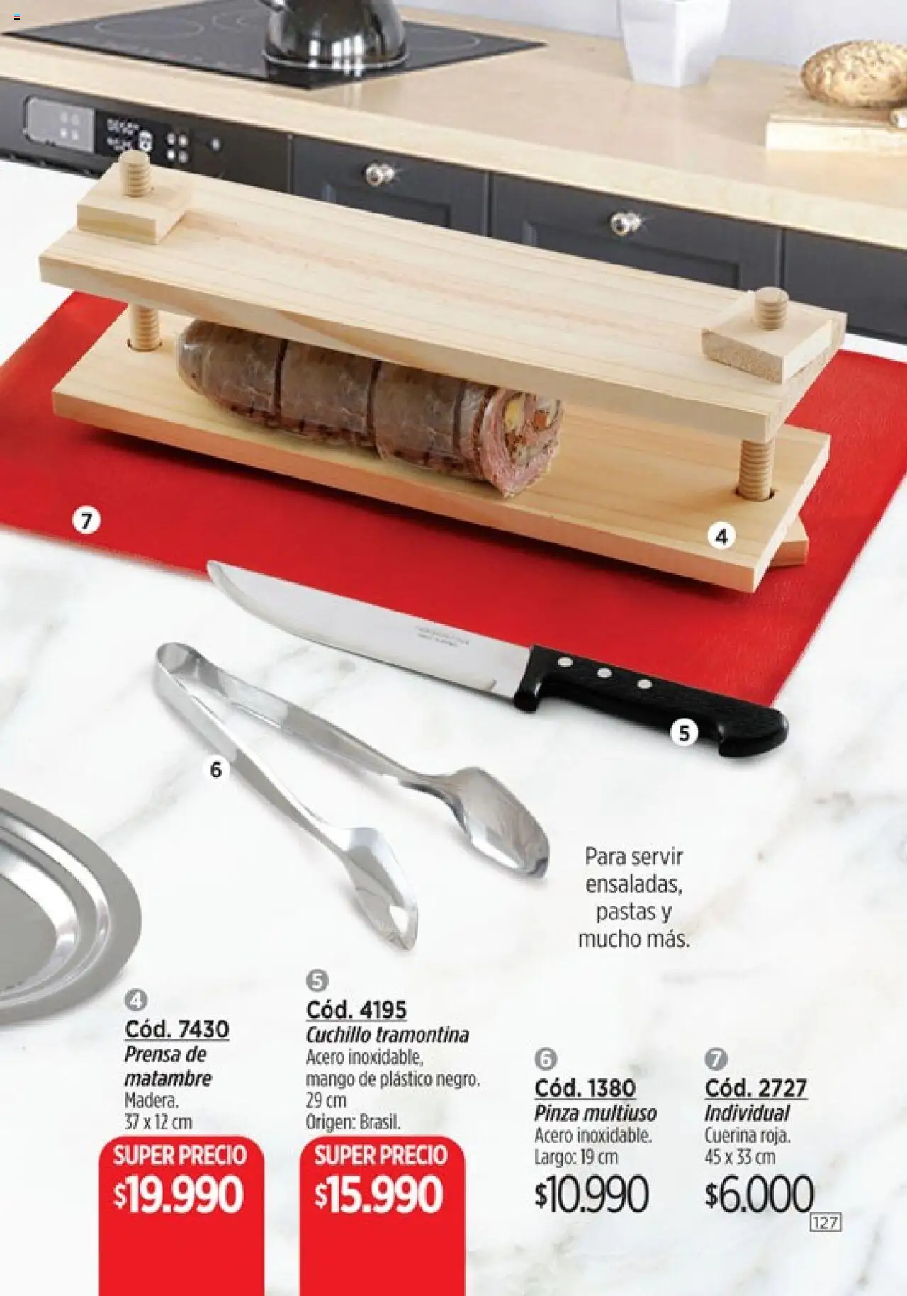 Catálogo Amodil Campaña 16 │ válido desde el 01.10.2025 | Página: 127 | Productos: Cuchillo, Prensa, Pinza, Mango