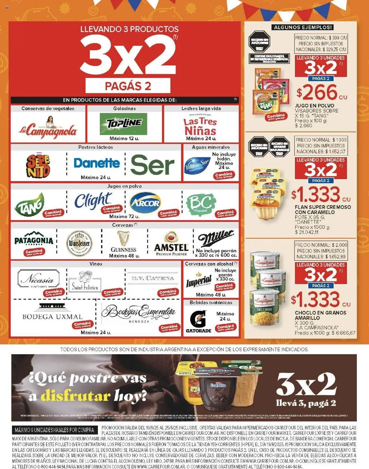 Carrefour ofertas - Córdoba │ válido desde el 19.08.2025 | Página: 11 | Productos: Teléfono, Sobre, Jugo, Golosinas