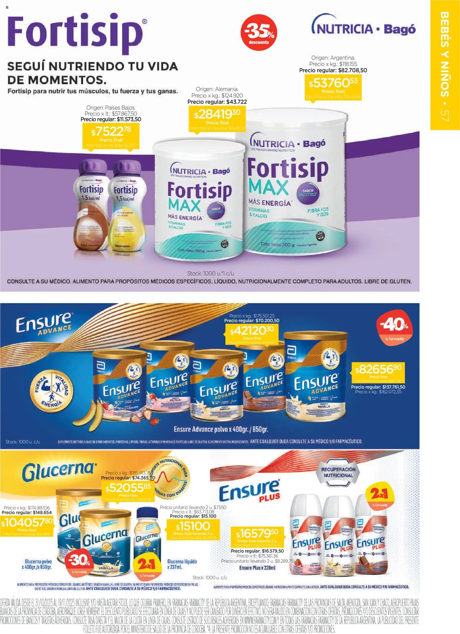 Farmacity catálogo │ válido desde el 30.10.2025 | Página: 57 | Productos: Vitaminas, Polvo