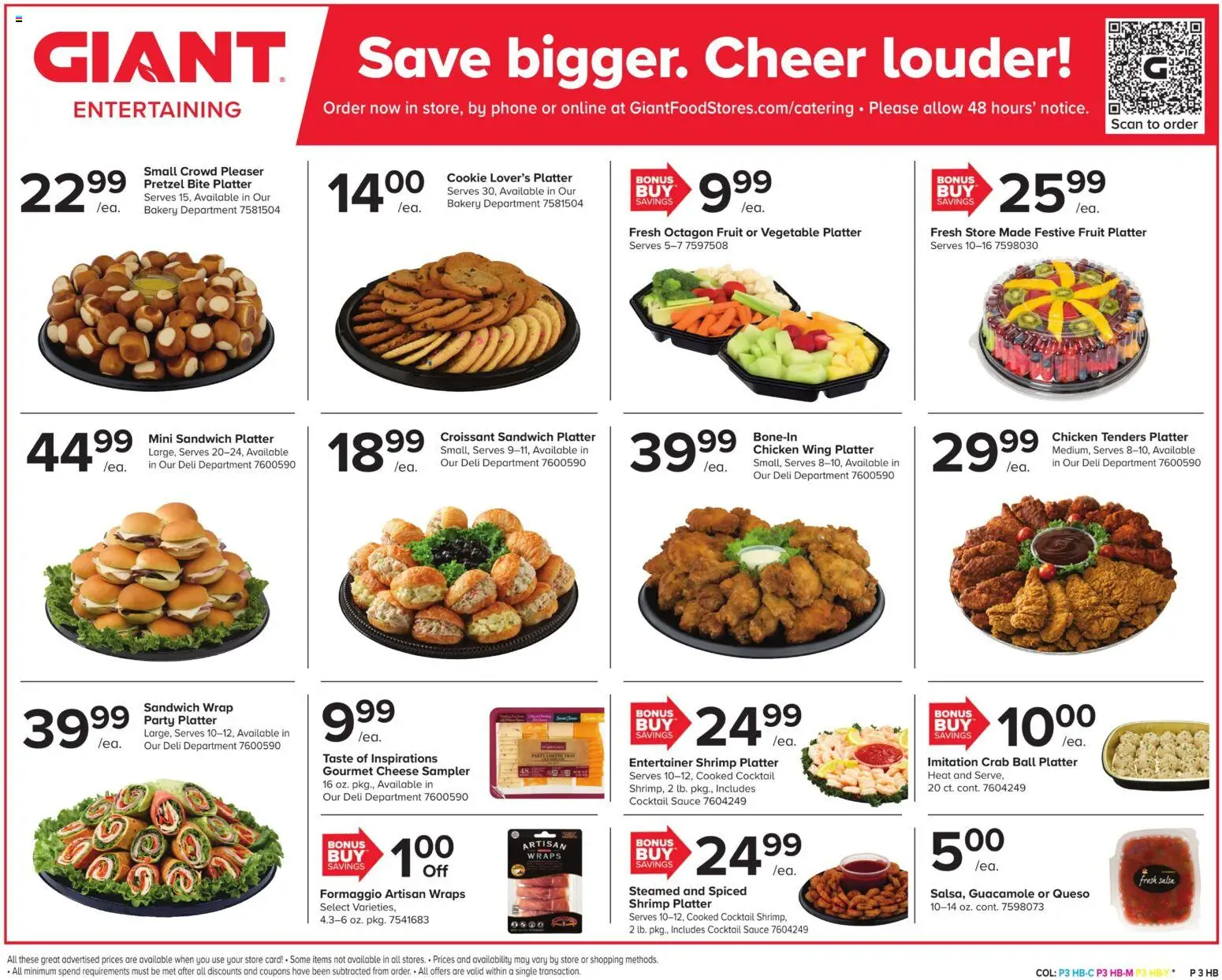 Giant Weekly Ad - valid from 30.01.2026 | Page: 3 | Products: Bakery, Cheese, Sauce, Phone