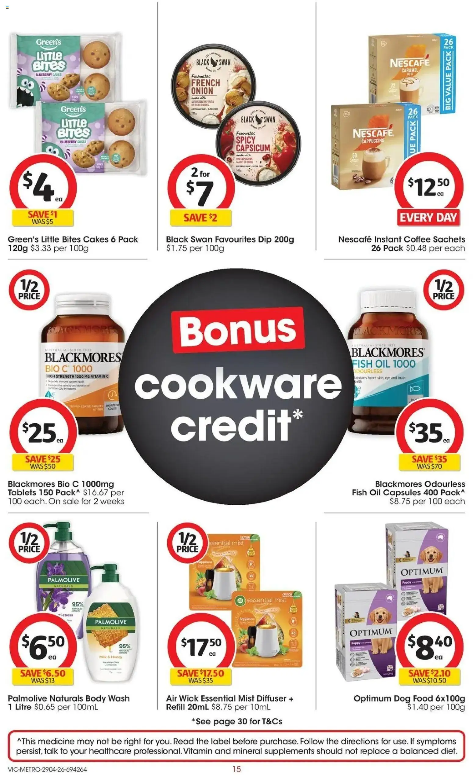 Deals catalogue - valid from 28.04.2026 | Page: 15 | Products: Oil, Cookware, Fish oil, Vitamin
