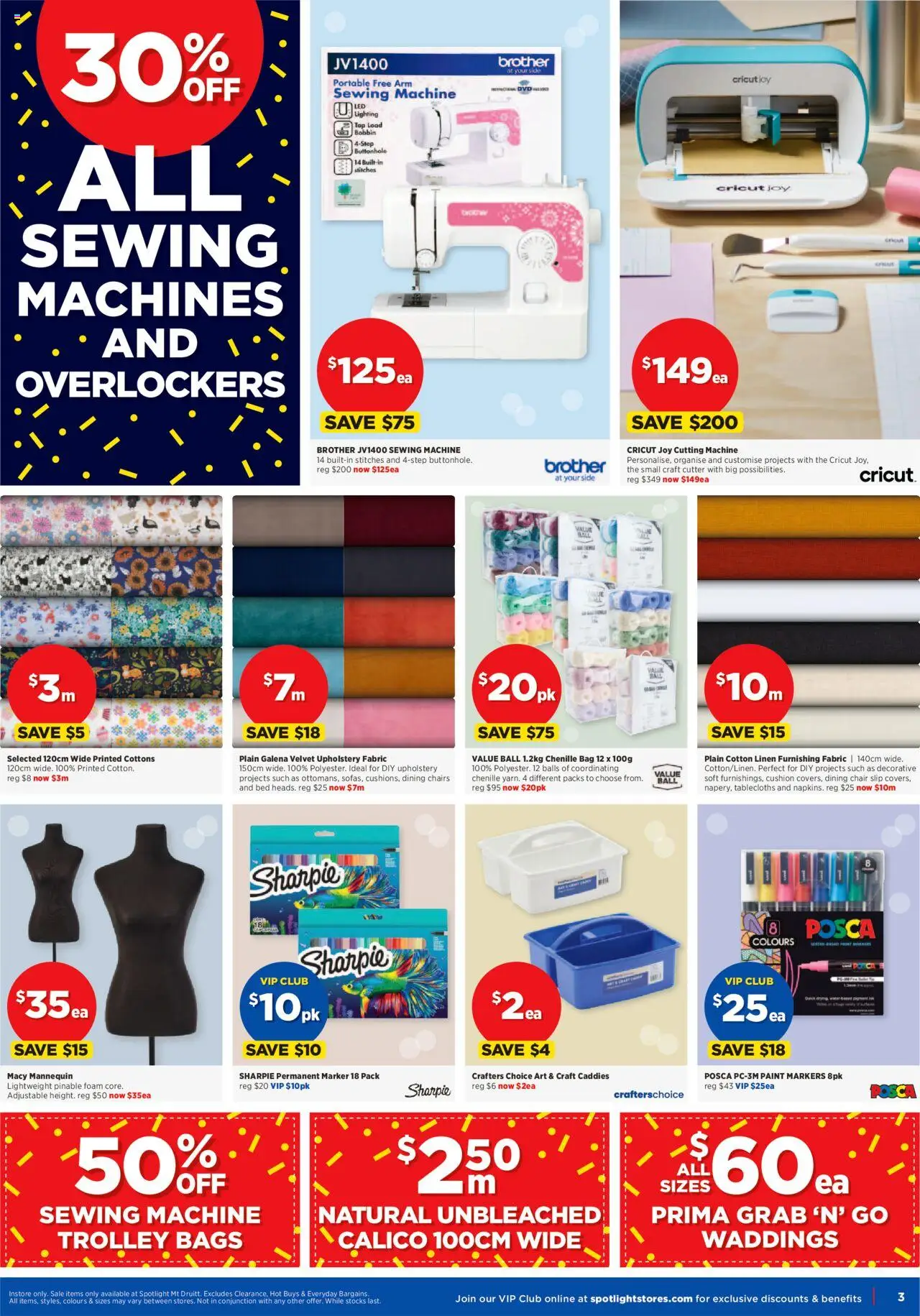 Spotlight catalogue - valid from 20.08.2025 | Page: 3 | Products: Slip, Trolley, Water, Sewing machine