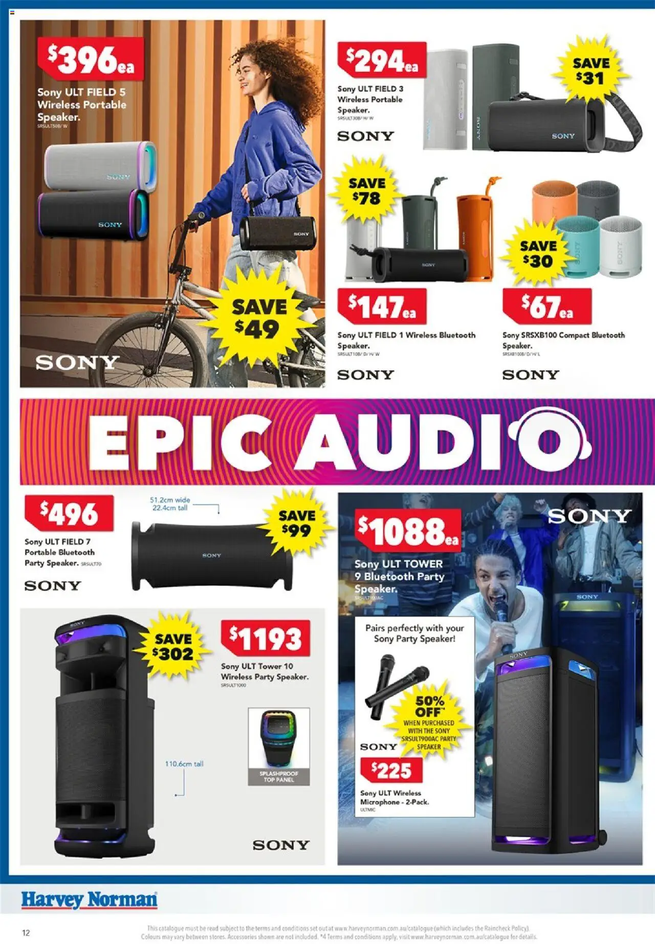 Harvey Norman catalogue - valid from 02.08.2025 | Page: 12 | Products: Accessories, Microphone, Speaker, Portable