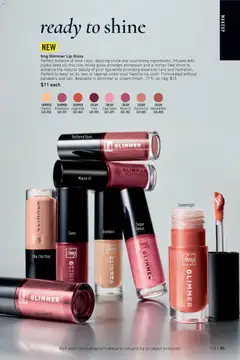 Preview of Avon weekly ads valid from 25.02.2026 | Page: 35 | Products: Lip gloss, Cream, Sugar