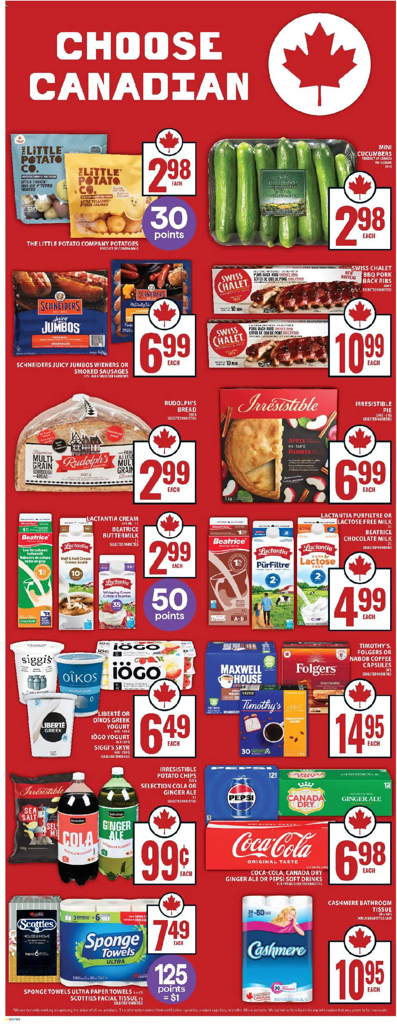Food Basics flyer valid from 11.12.2025 | Page: 7 | Products: Chips, Cream, Cucumbers, Potatoes