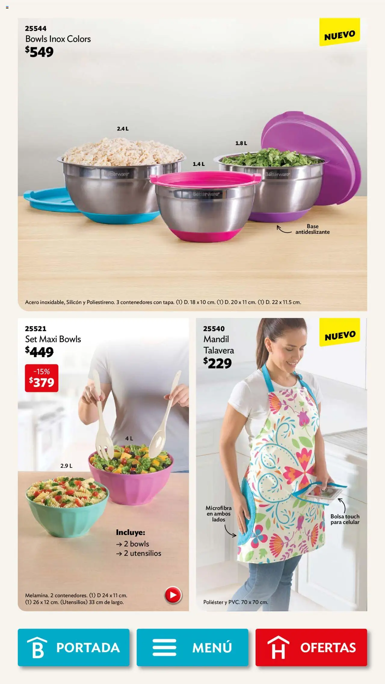 Nuevas ofertas de Betterware válidas en toda la República Mexicana desde el 29.09.2025. ¡Encuentra las mejores ofertas en Betterware - Campaña 10 2025! | Página: 51 | Productos: Bolsa