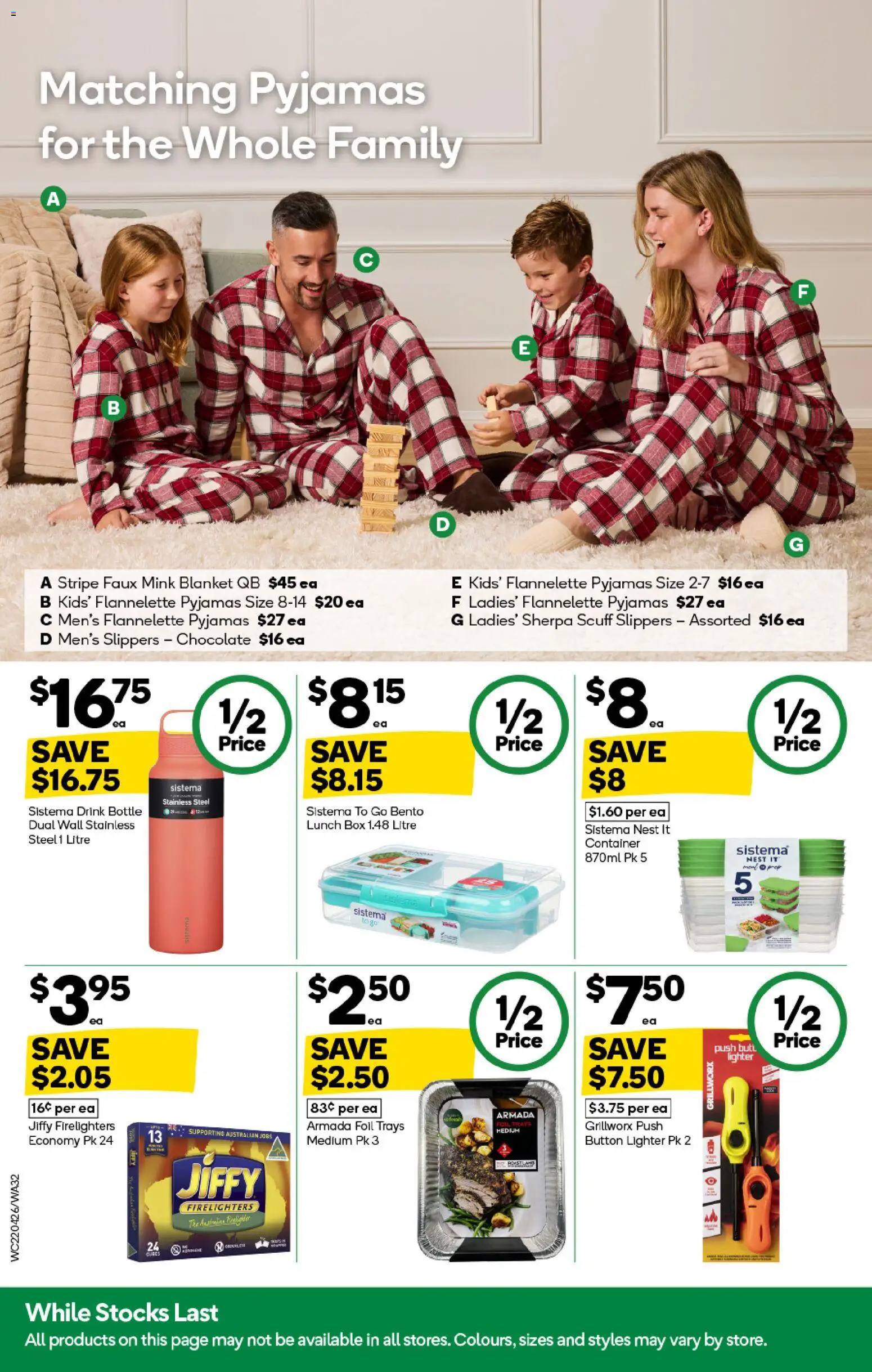 Woolworths catalogue - valid from 22.04.2026 | Page: 32 | Products: Chocolate, Pyjamas, Slippers, Blanket