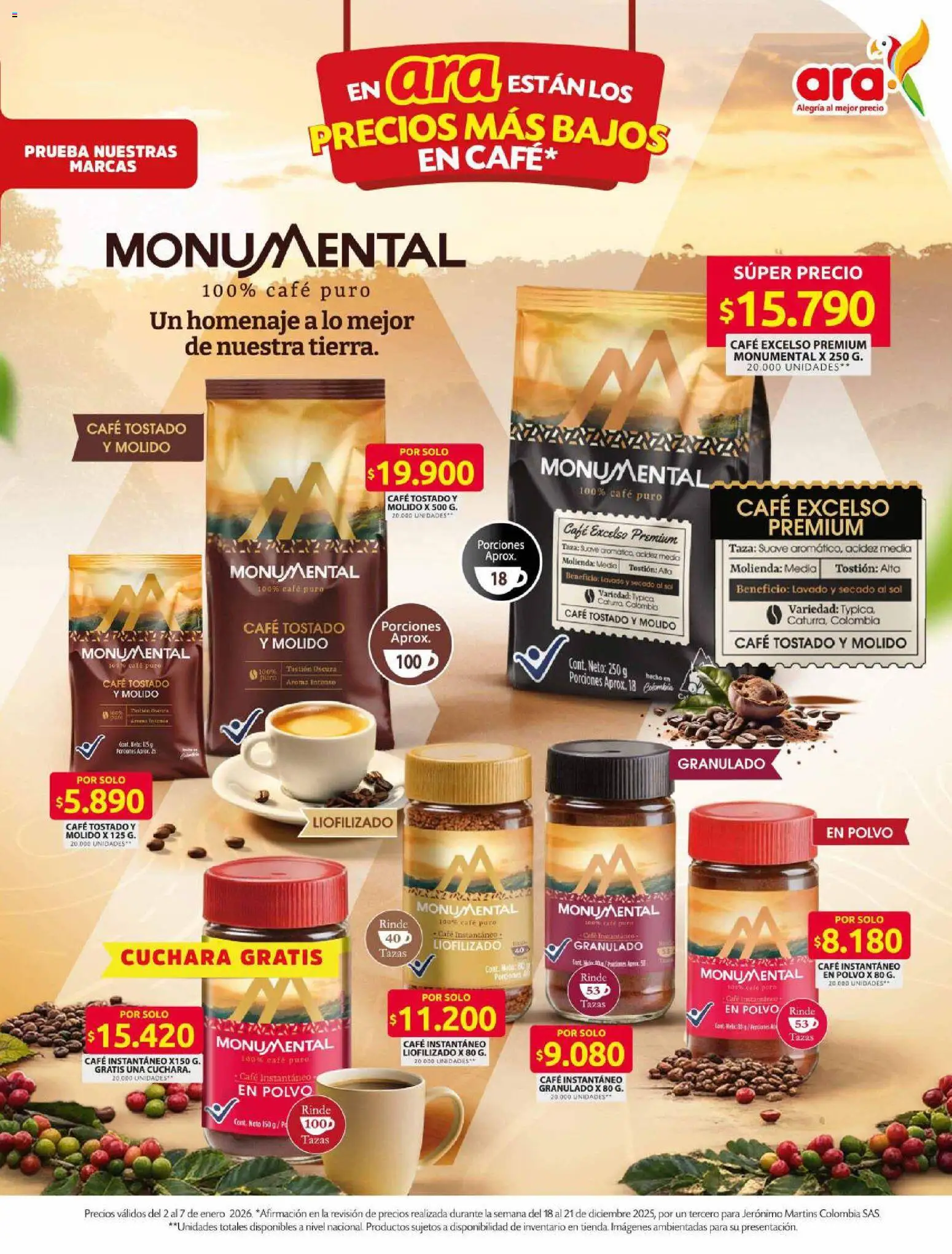 Ara revista - valida desde el 02.01.2026 | Página: 4 | Productos: Taza, Polvo, Cuchara, Café