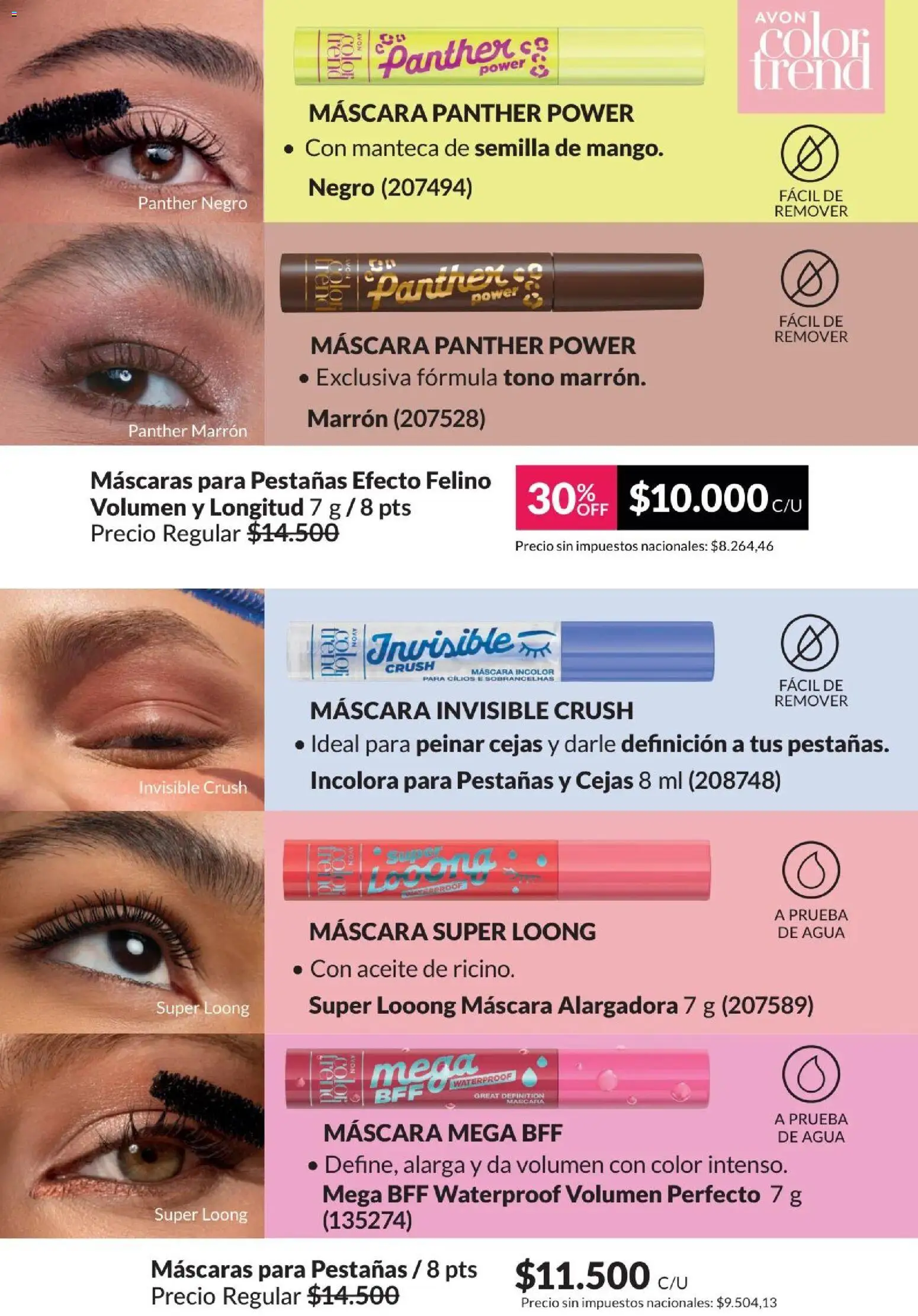 Catálogo AVON Campaña 4/2026 │ válido desde el 01.04.2026 | Página: 55 | Productos: Aceite, Máscara, Agua, Manteca