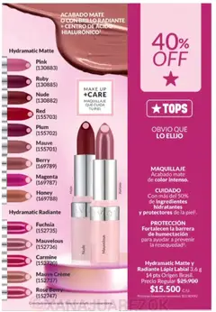 Vista previa Avon - Campaña 3/2026 válido desde el 01.03.2026 | Página: 41 | Productos: Mate, Maquillaje, Lápiz labial, Radiante
