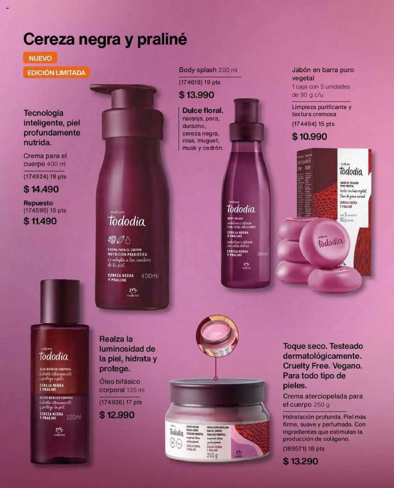 Natura catálogo │ válido desde el 22.07.2025 | Página: 109 | Productos: Crema para el cuerpo, Jabón, Aceite, Crema