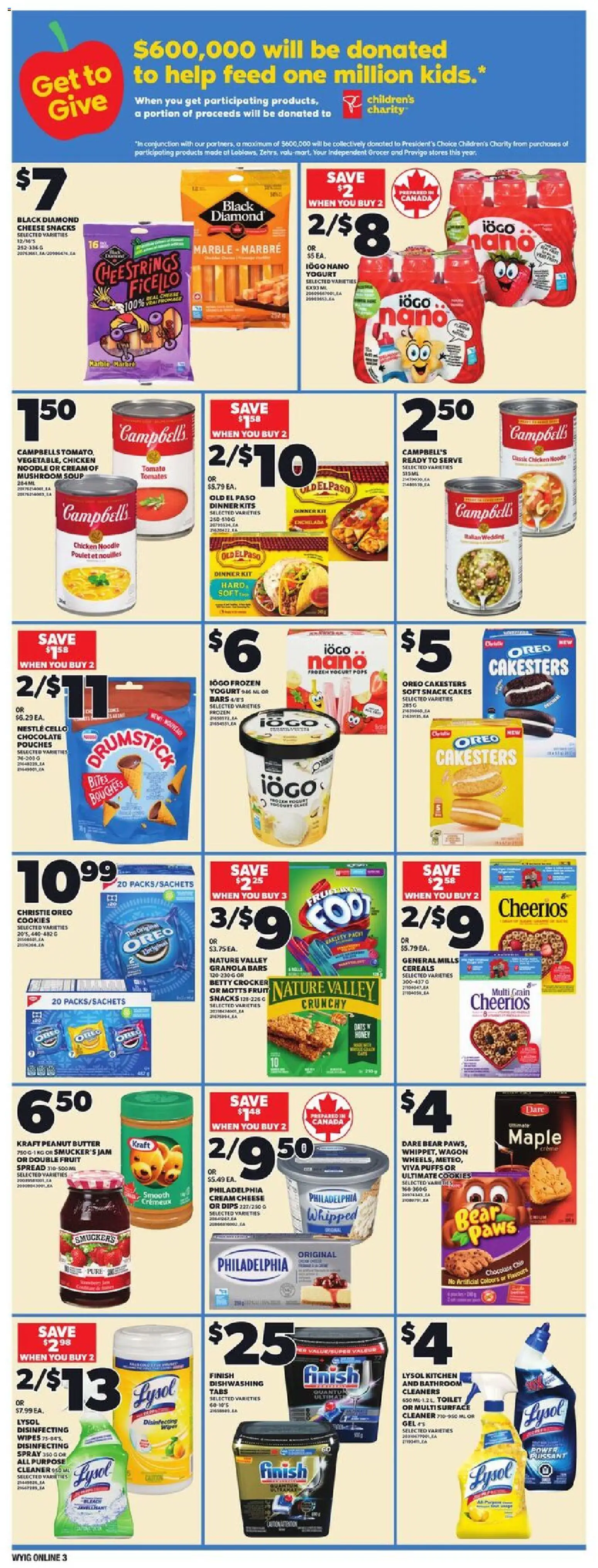 Independent Grocer flyer valid from 23.10.2025 | Page: 10 | Products: Cereals, Cream, Cookies, Chicken