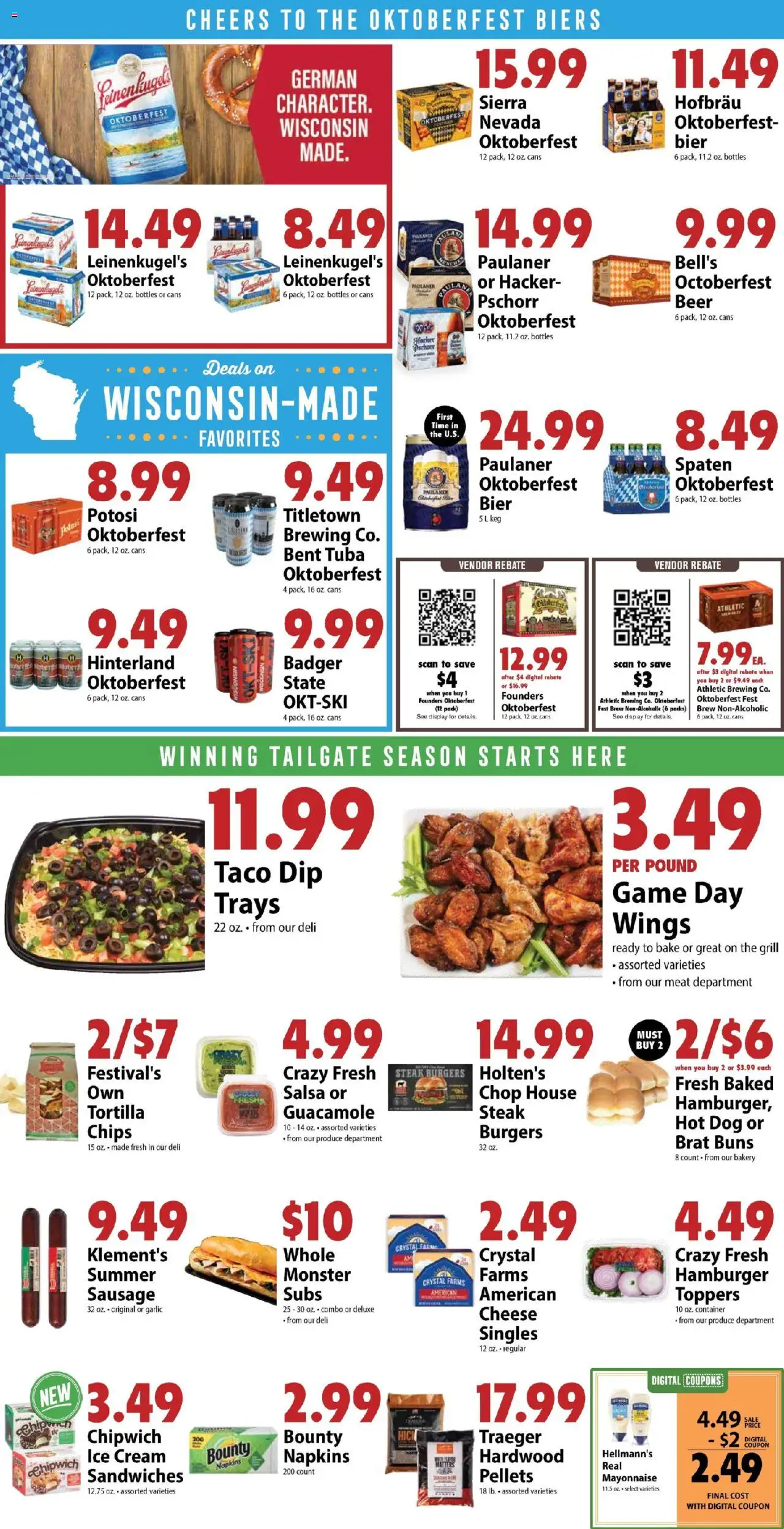 Festival Foods Weekly Ad - valid from 06.08.2025 | Page: 6 | Products: Cheese, Ice cream, Toppers, Grill