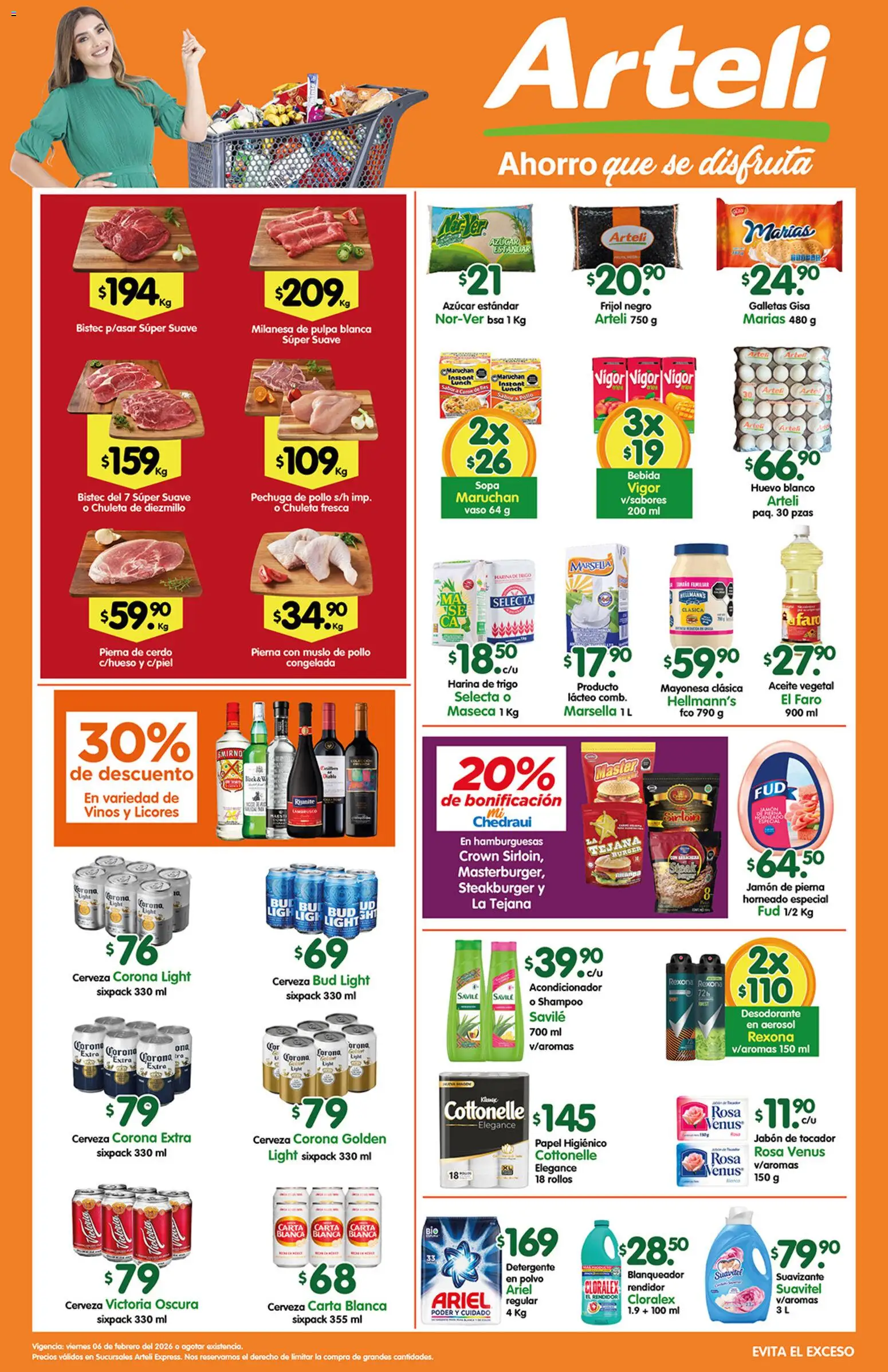 Nuevas ofertas de Arteli válidas en toda la República Mexicana desde el 06.02.2026. ¡Encuentra las mejores ofertas en Arteli folleto Express! | Página: 1