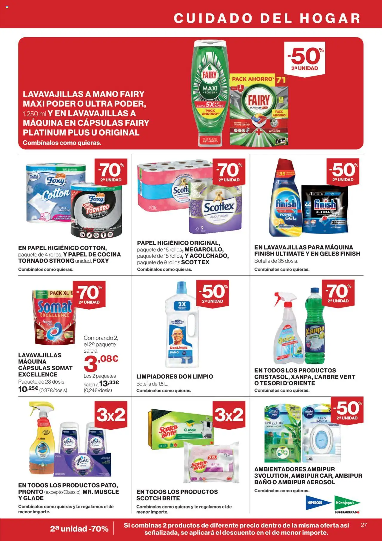 Nuevas ofertas de El Corte Inglés válidas en toda la República Mexicana desde el 11.09.2025. ¡Encuentra las mejores ofertas en El Corte Inglés - Catálogo Nuestros Mejores Precios! | Página: 31 | Productos: Lavavajillas, Botella, Baño, Acolchado
