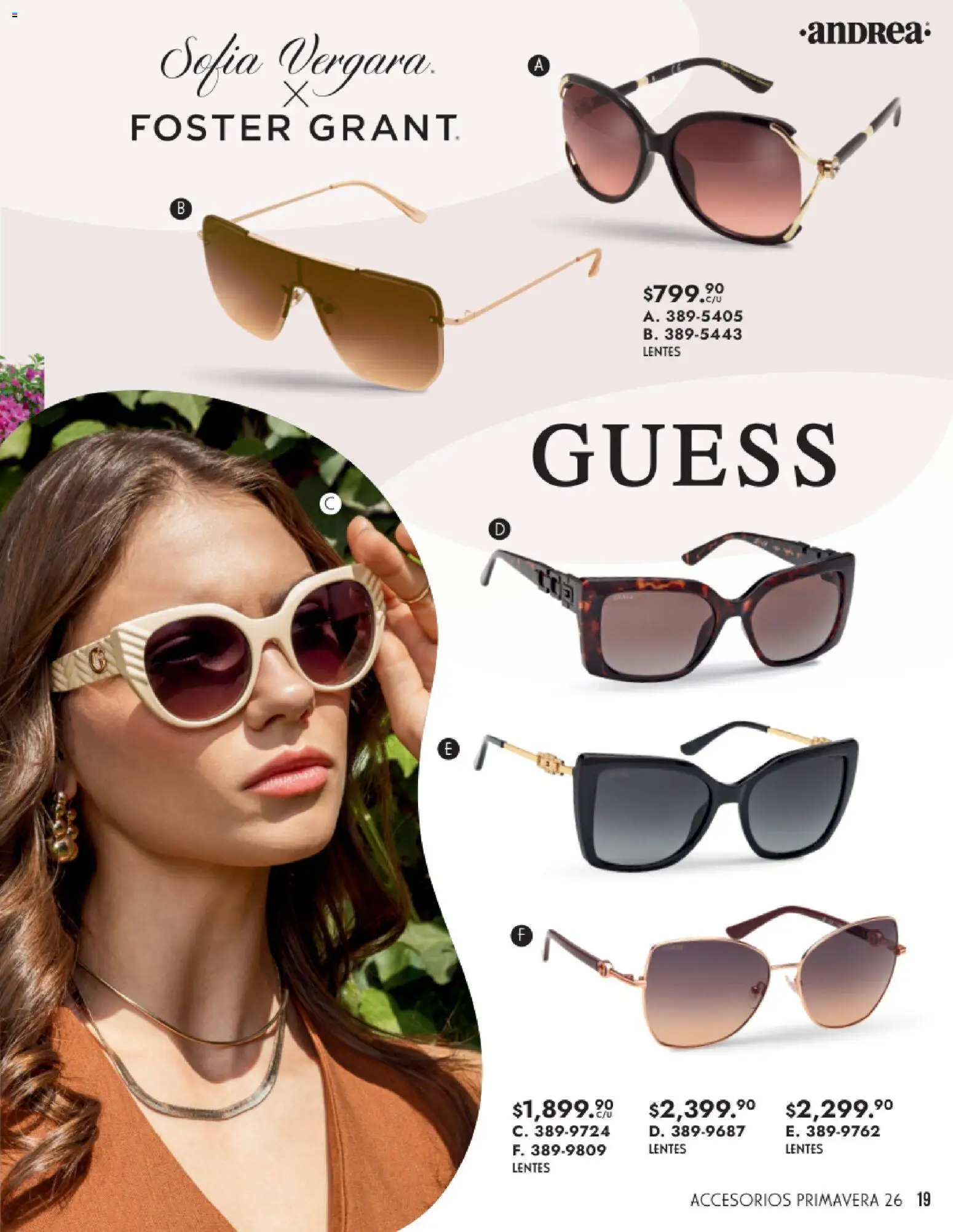 Nuevas ofertas de Andrea válidas en toda la República Mexicana desde el 25.01.2026. ¡Encuentra las mejores ofertas en Andrea catálogo Primavera! | Página: 19 | Productos: Lentes