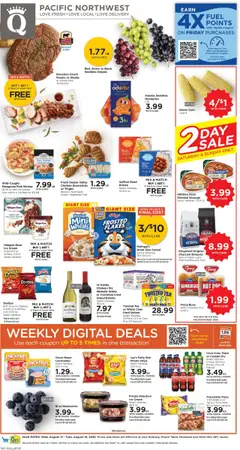 Preview of QFC weekly ads valid from 13.08.2025