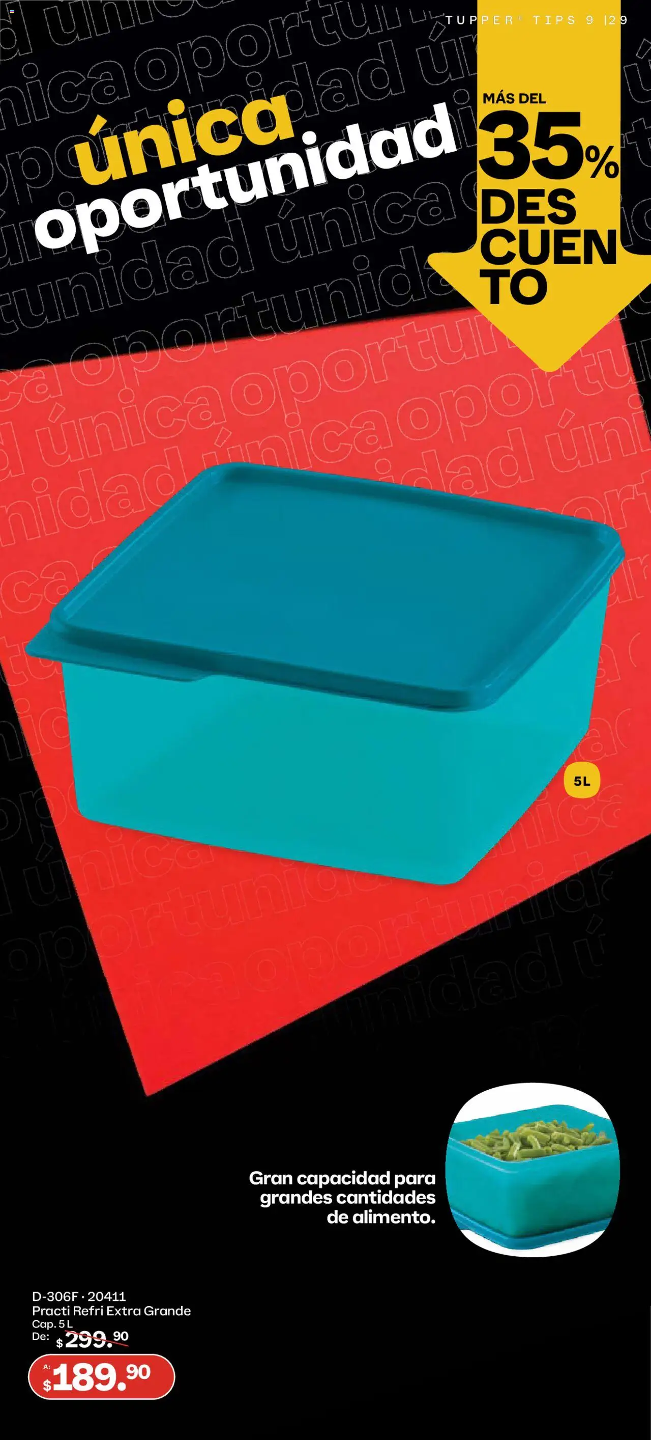 Nuevas ofertas de Tupperware válidas en toda la República Mexicana desde el 11.08.2025. ¡Encuentra las mejores ofertas en Tupperware catálogo! | Página: 29