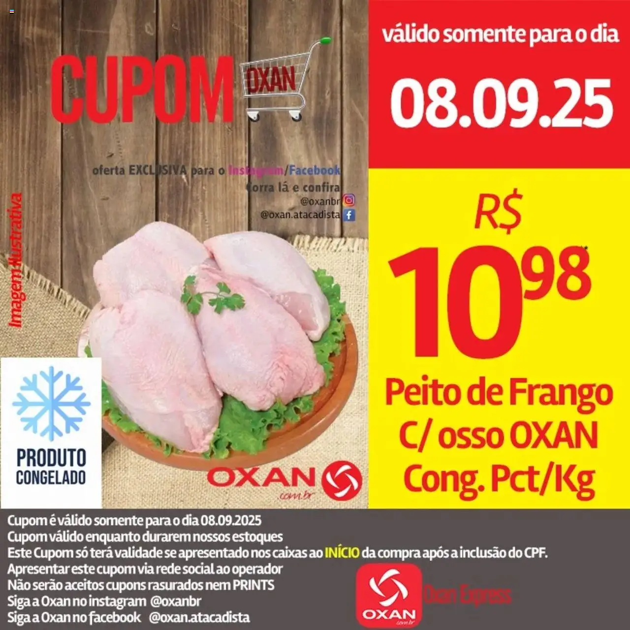 Oxan Atacadista Folheto - válido de 08.09.2025 | Página: 11 | Produtos: Frango, Peito de frango