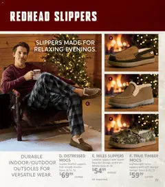Preview of Cabela's weekly ads valid from 20.11.2025 | Page: 77 | Products: Slippers