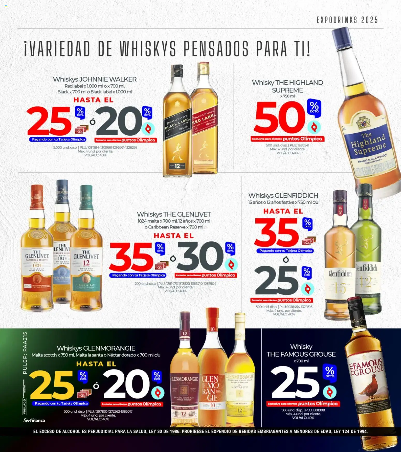 Olímpica revista - valida desde el 31.10.2025 | Página: 7 | Productos: Whisky, Tintura