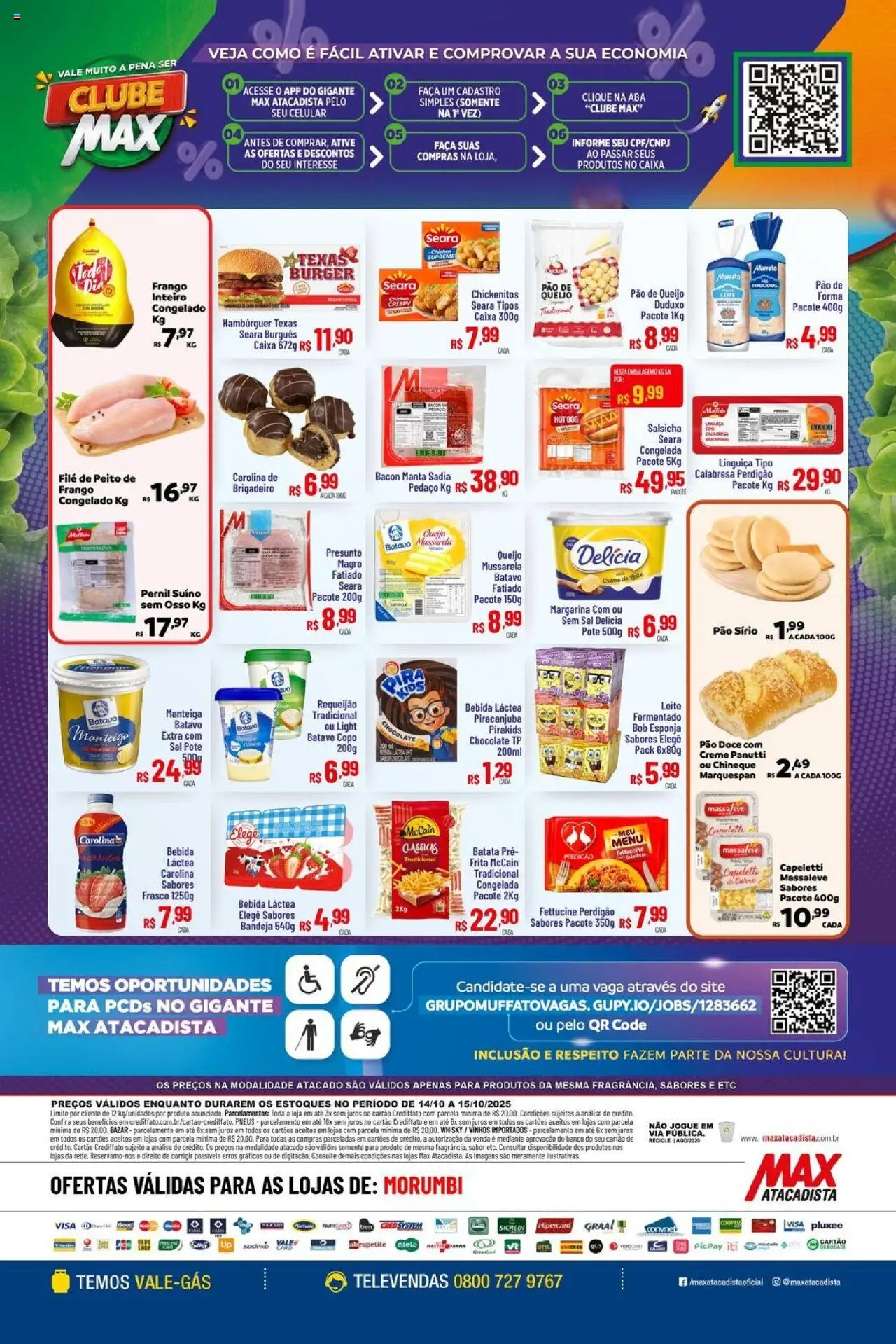 Max Atacadista Folheto - válido de 14.10.2025 | Página: 2 | Produtos: Banco, Whisky, Salsicha, Margarina