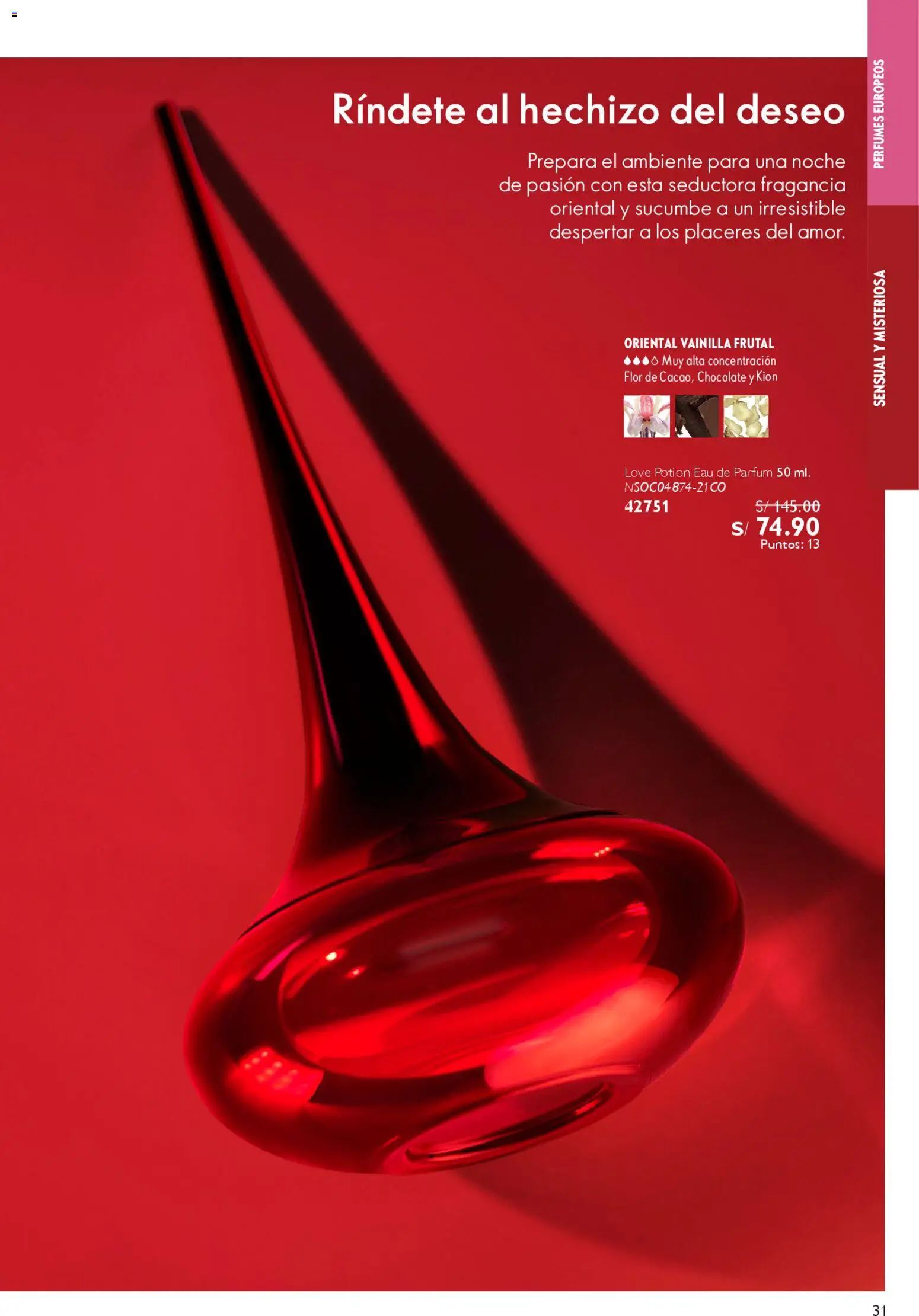 Catálogo Oriflame válido desde 28.03.2026 | Página: 31 | Productos: Chocolate, Kion, Fragancia