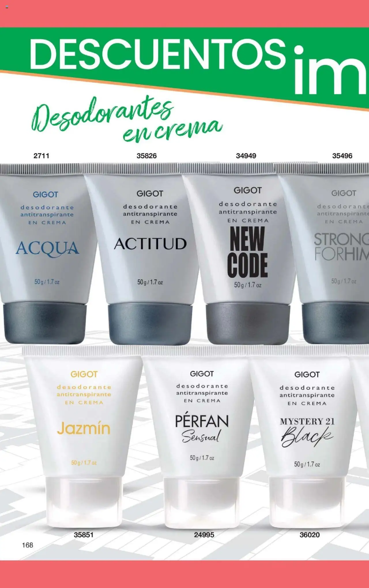 Gigot catálogo │ válido desde el 01.10.2025 | Página: 174 | Productos: Desodorante, Antitranspirante, Crema