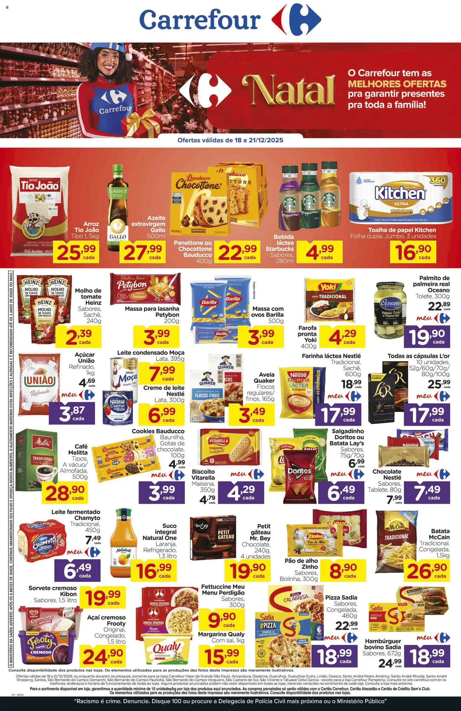 Carrefour Folheto - válido de 18.12.2025 | Página: 1 | Produtos: Café, Aveia, Batata, Leite condensado