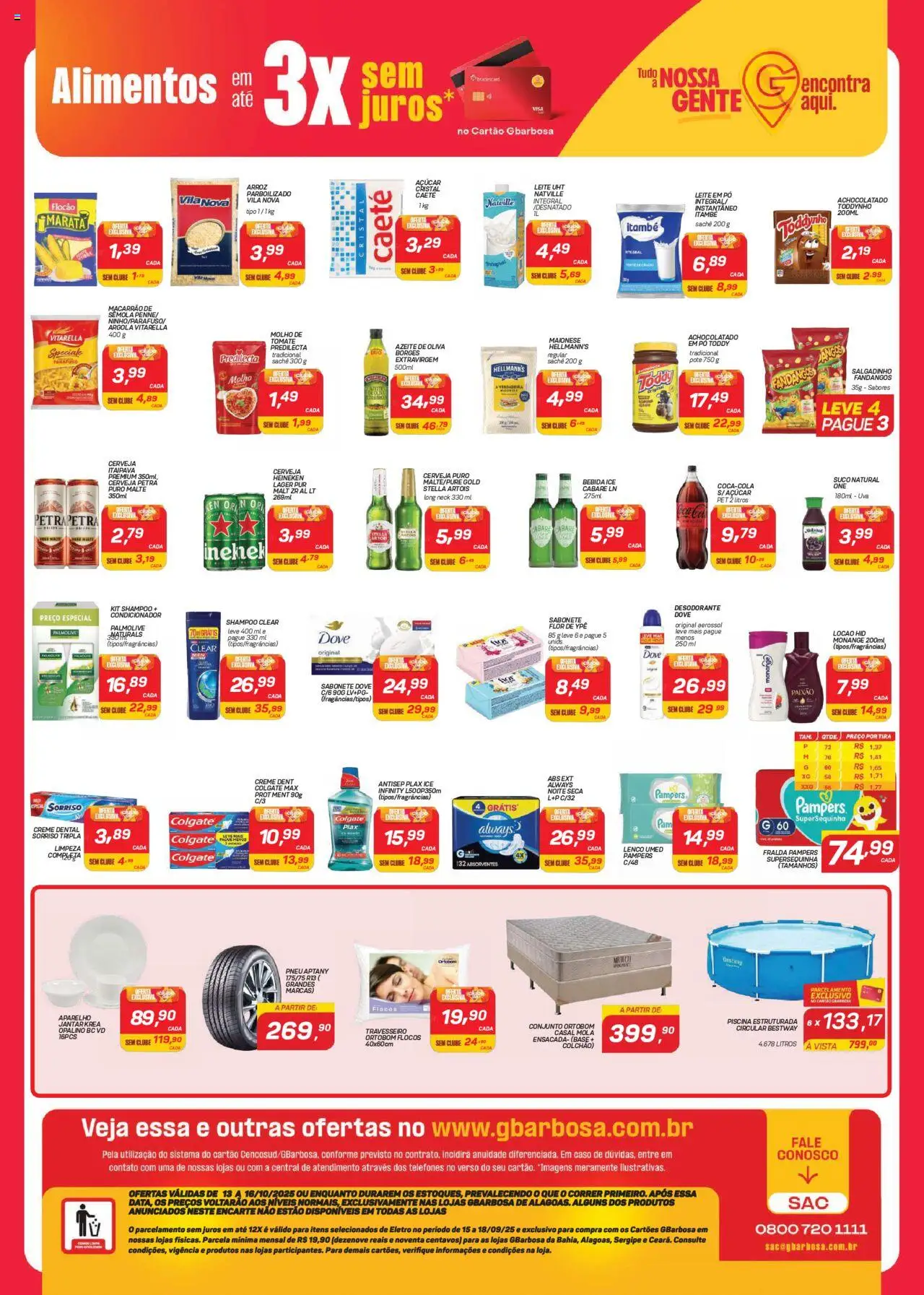 Gbarbosa Folheto - válido de 13.10.2025 | Página: 2 | Produtos: Shampoo, Condicionador, Desodorante, Sabonete