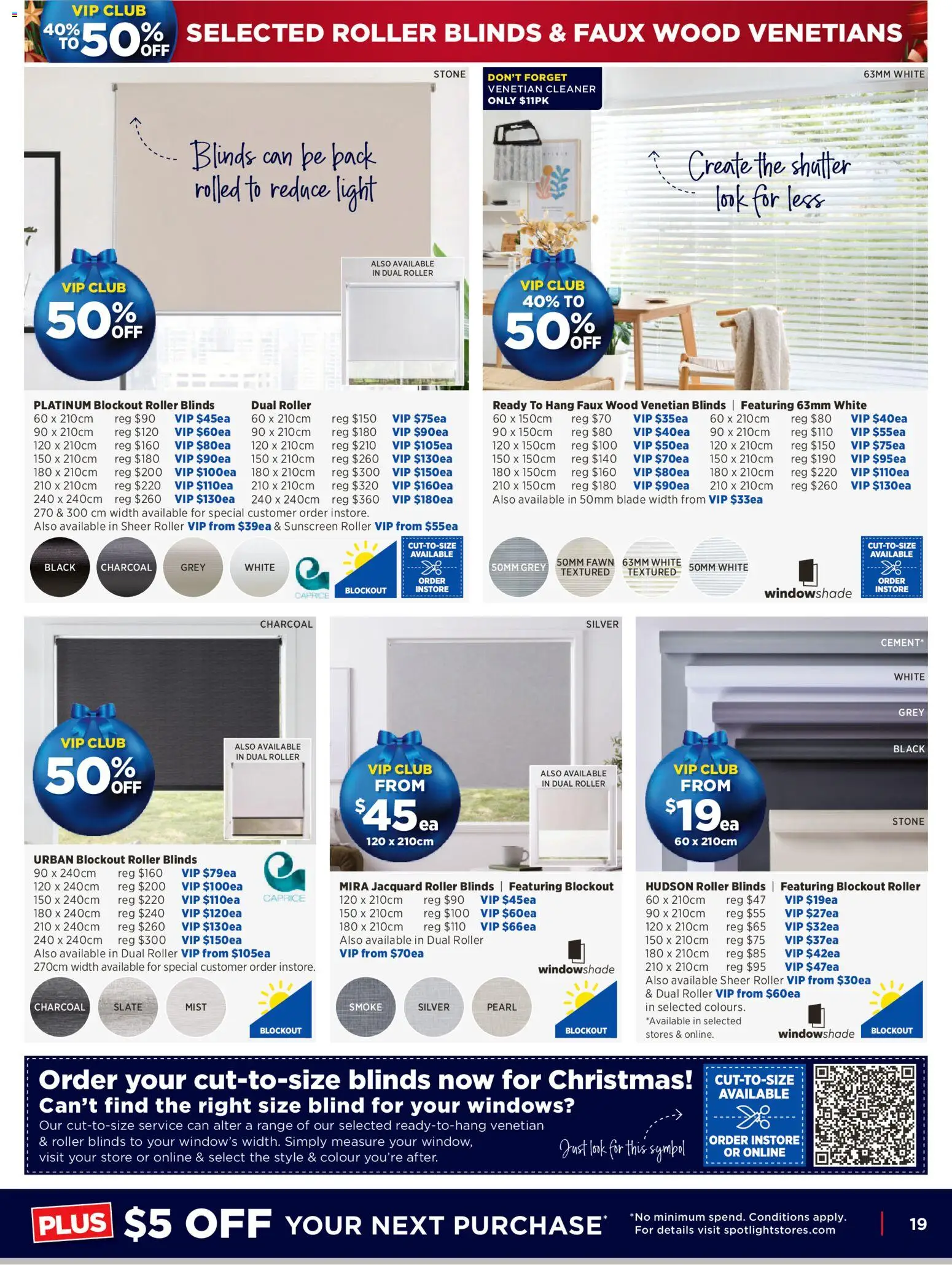 Spotlight catalogue - valid from 12.11.2025 | Page: 19 | Products: Blinds, Light, Cleaner, Sunscreen