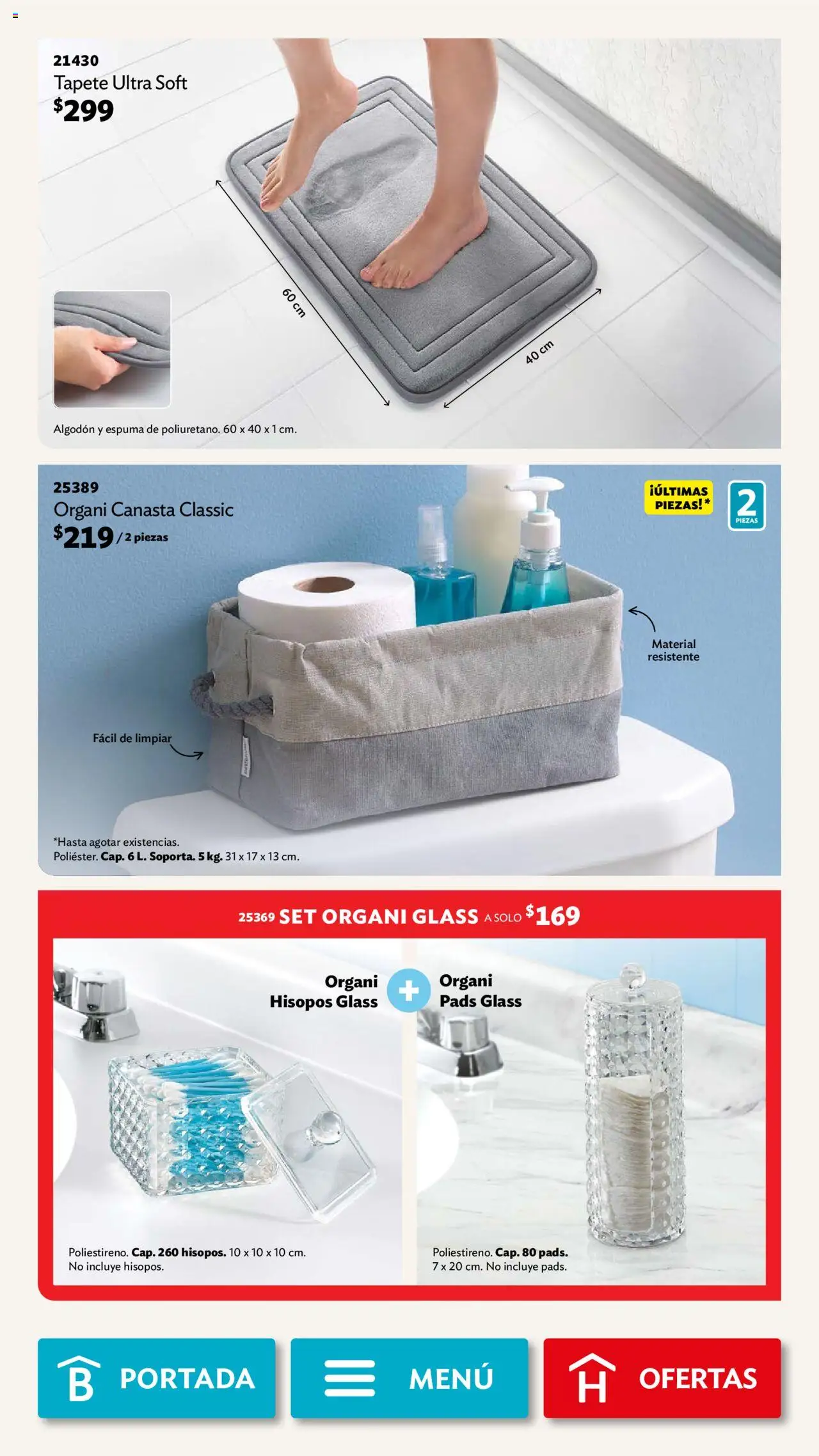 Nuevas ofertas de Betterware válidas en toda la República Mexicana desde el 01.09.2025. ¡Encuentra las mejores ofertas en Betterware - Campaña 9 2025! | Página: 84 | Productos: Espuma, Algodón, Canasta, Tapete