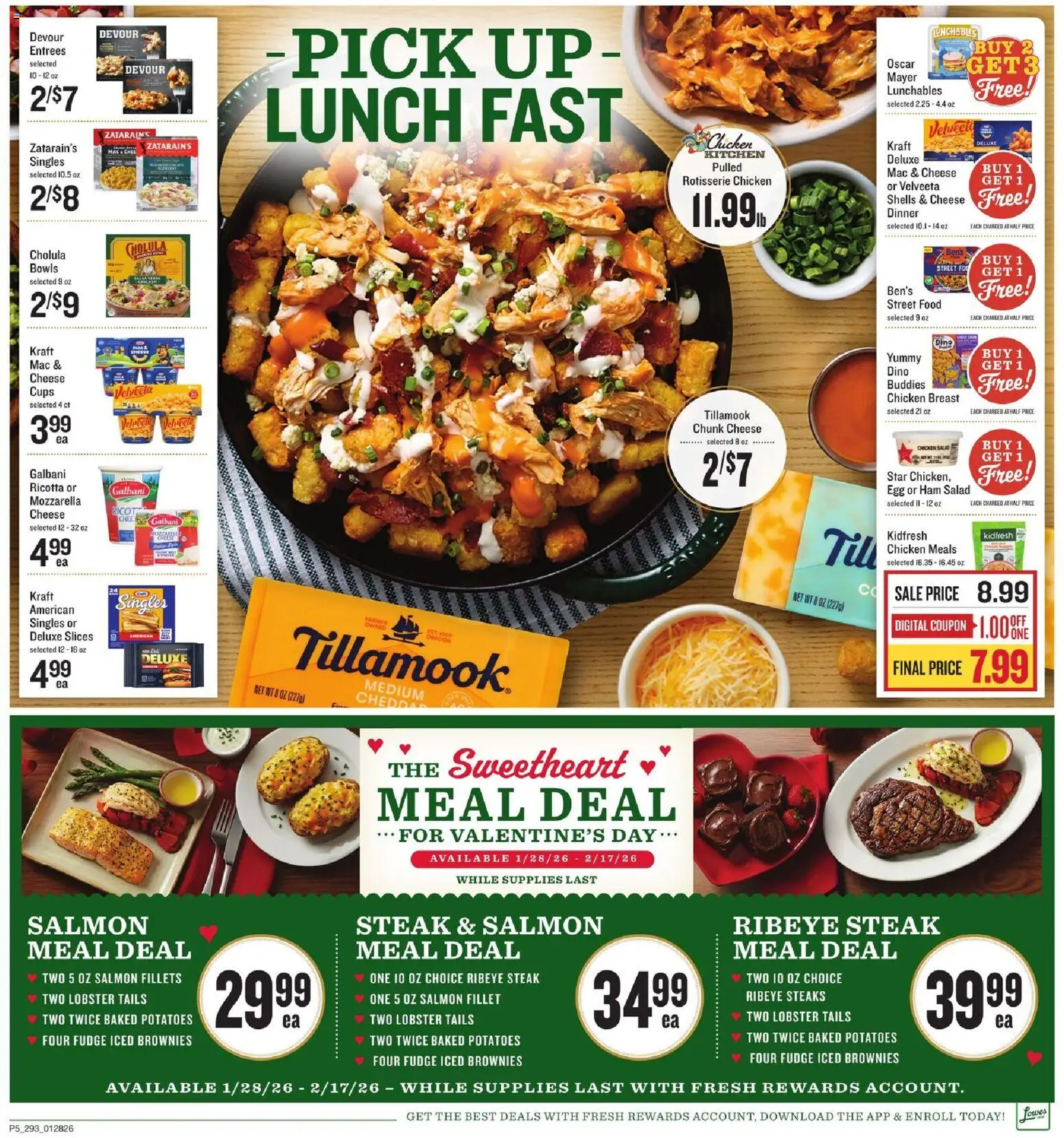 Lowes Foods Weekly Ad - SC - valid from 28.01.2026 | Page: 7 | Products: Cheese, Ham, Salad, Potatoes
