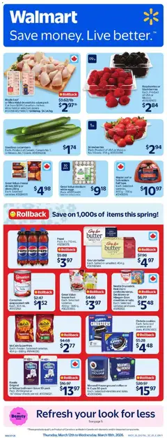 Preview of Walmart weekly flyer from shop Walmart valid from 12.03.2026