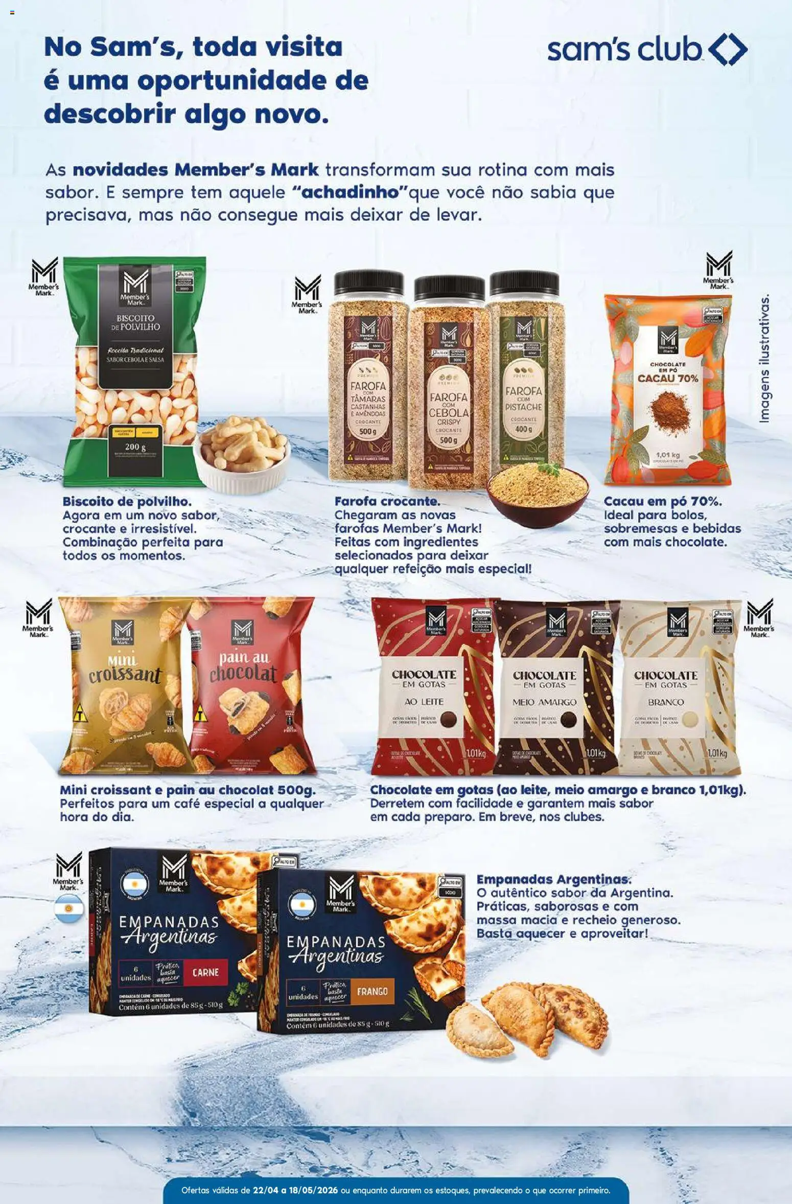 Sam's Club Folheto - válido de 22.04.2026 | Página: 3 | Produtos: Castanhas, Biscoito, Chocolate, Frango