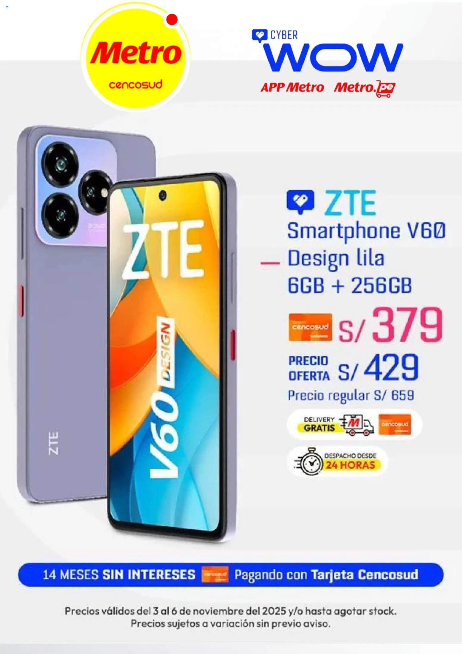 Catálogo Metro válido desde 03.11.2025 | Página: 6 | Productos: Smartphone