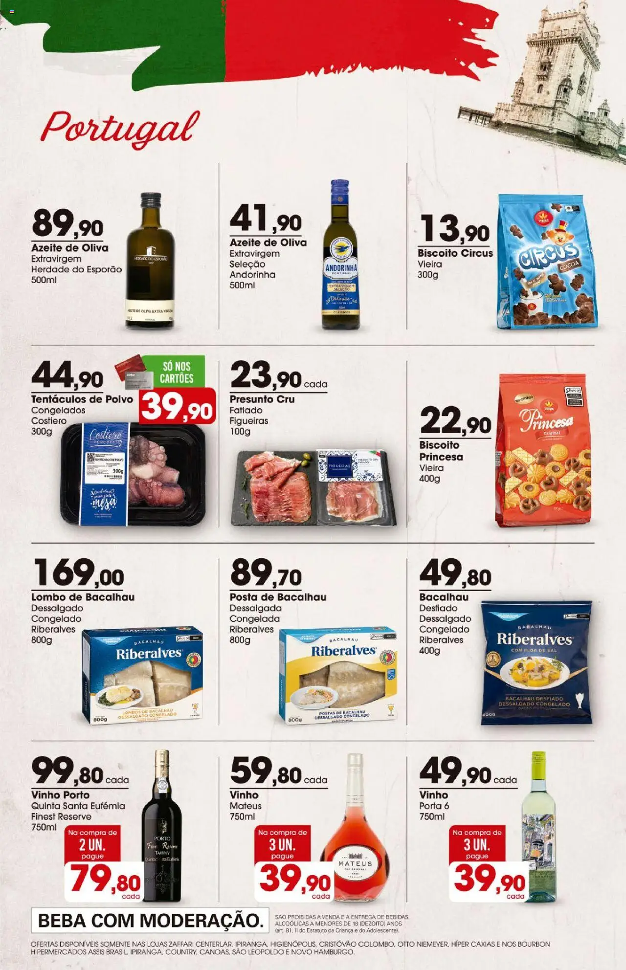 Zaffari Folheto - válido de 07.08.2025 | Página: 7 | Produtos: Porta, Mesa, Lombo, Azeite