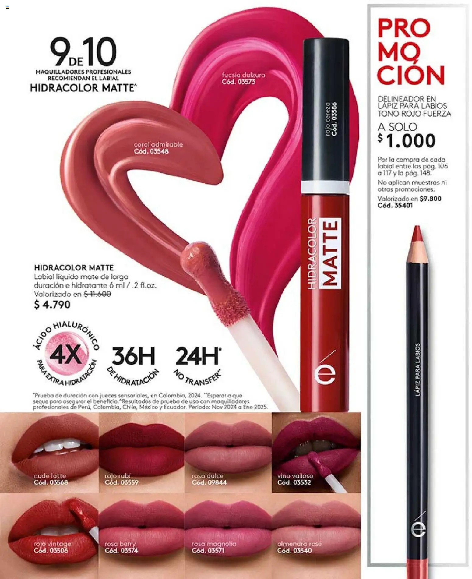 Catálogo Ésika Campaña 3 │ válido desde el 01.02.2026 | Página: 115 | Productos: Almendra, Mate, Delineador, Labial