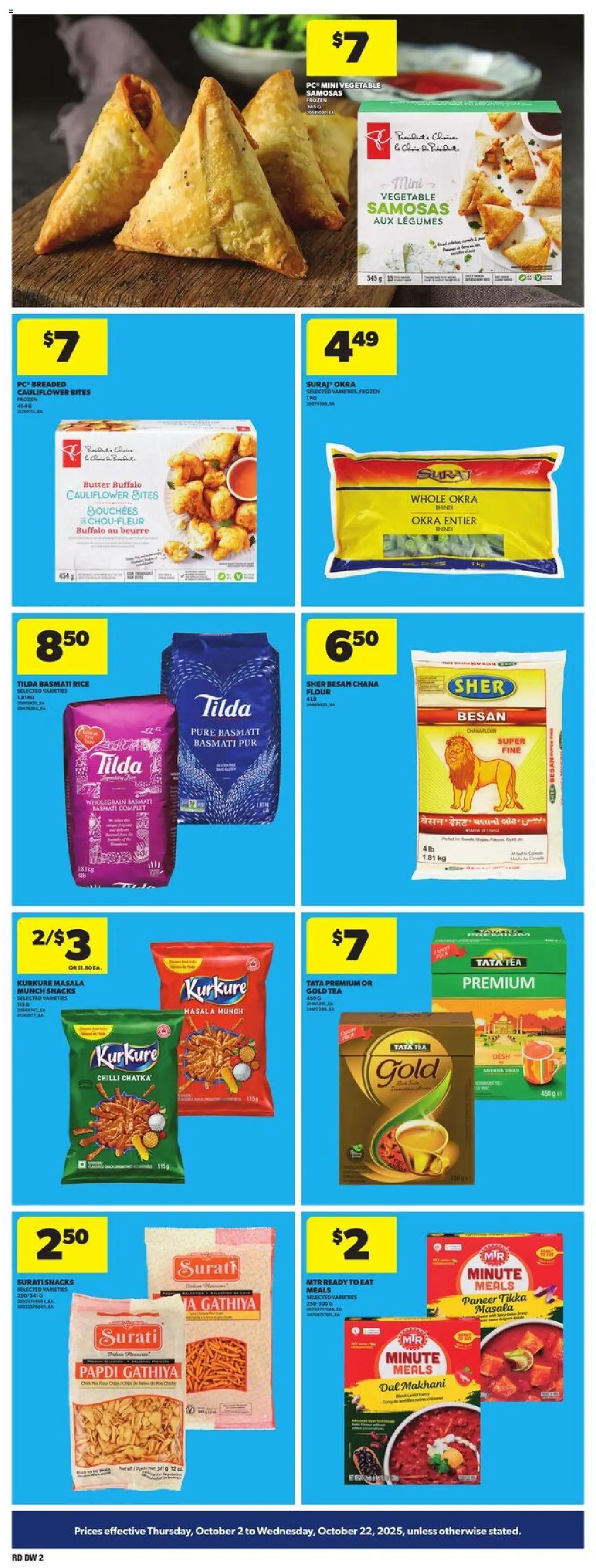 Atlantic Superstore flyer valid from 02.10.2025 | Page: 2 | Products: Rice, Tea, PC, Butter