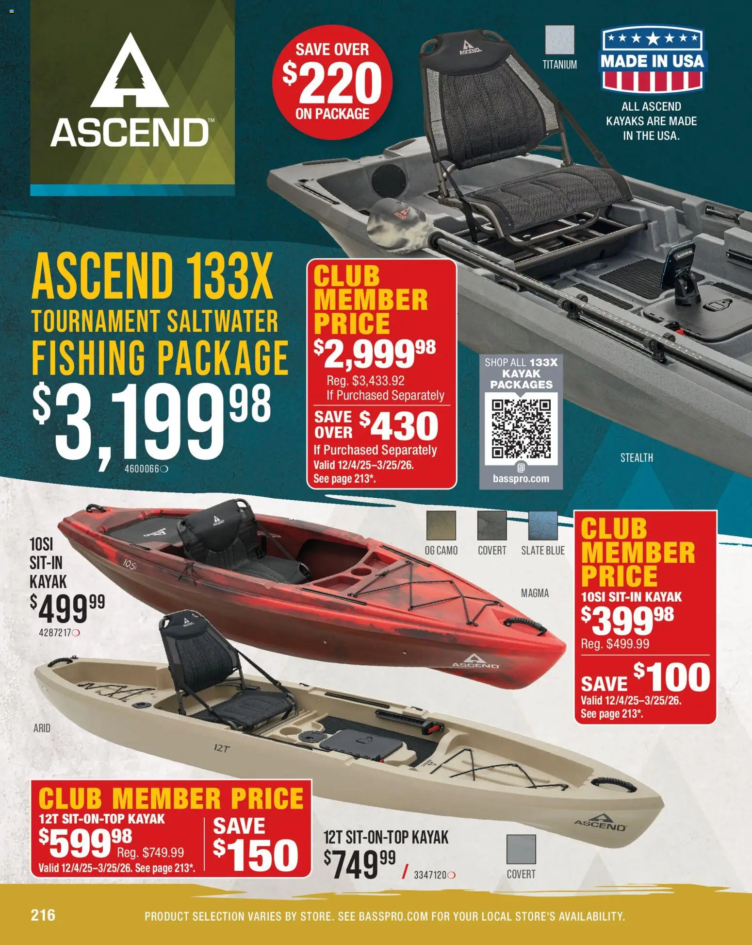 Cabela's Saltwater Specialist 26 - valid from 15.12.2025 | Page: 216 | Products: Kayak