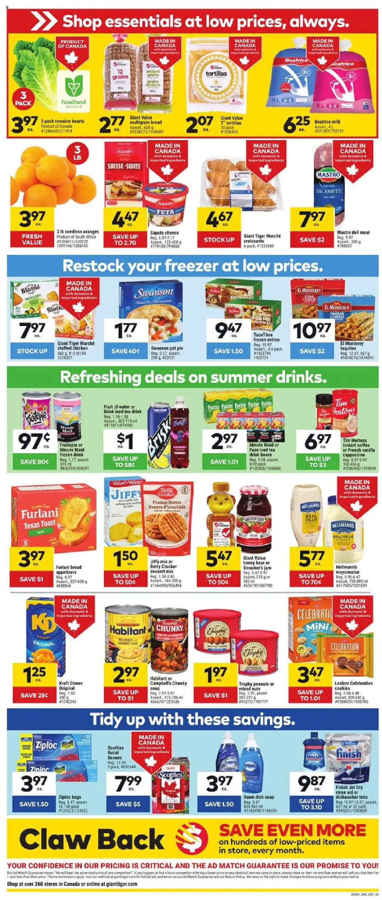 Giant Tiger flyer valid from 06.08.2025 | Page: 2 | Products: Soap, Cheese, Bread, Ham