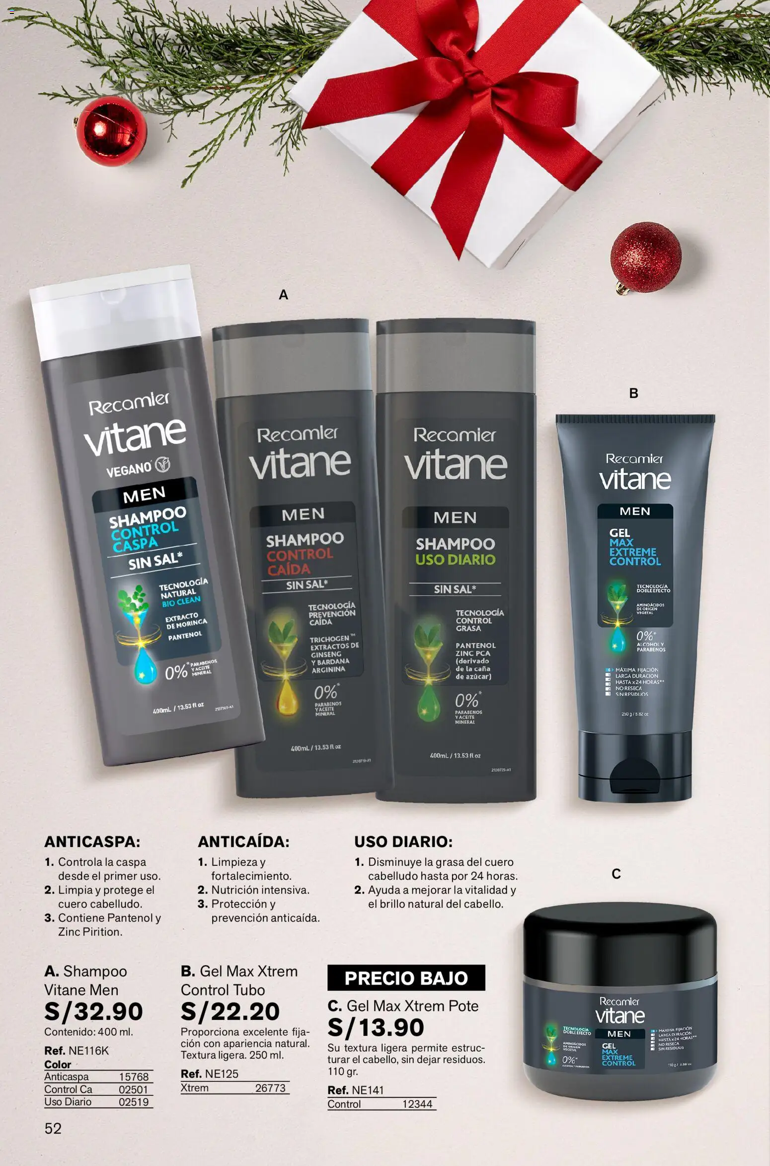 Catálogo Leonisa válido desde 05.12.2025 | Página: 52 | Productos: Shampoo, Aceite