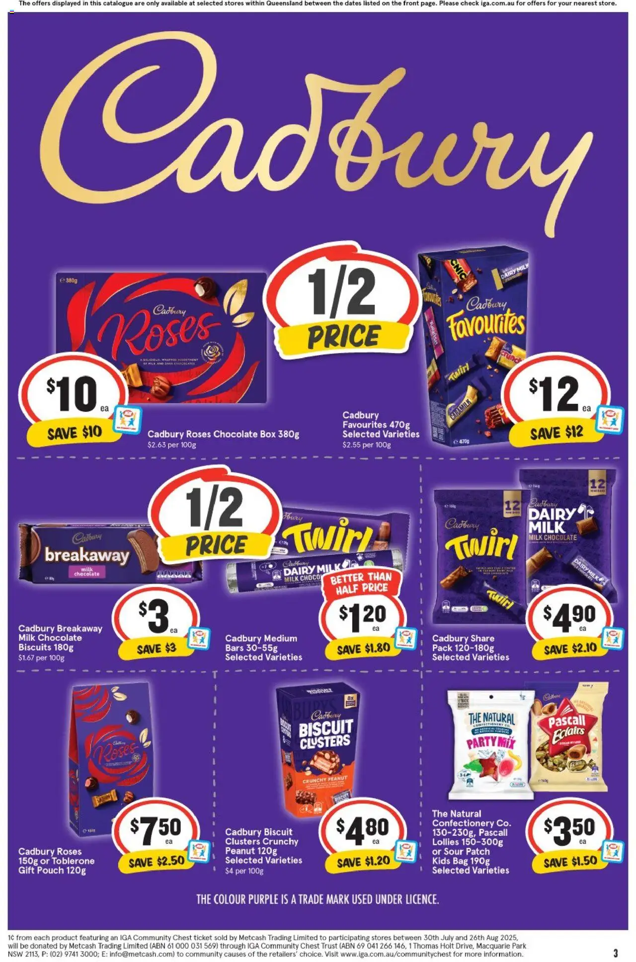IGA catalogue - valid from 13.08.2025 | Page: 4 | Products: Milk, Dairy, Chocolate, Lollies