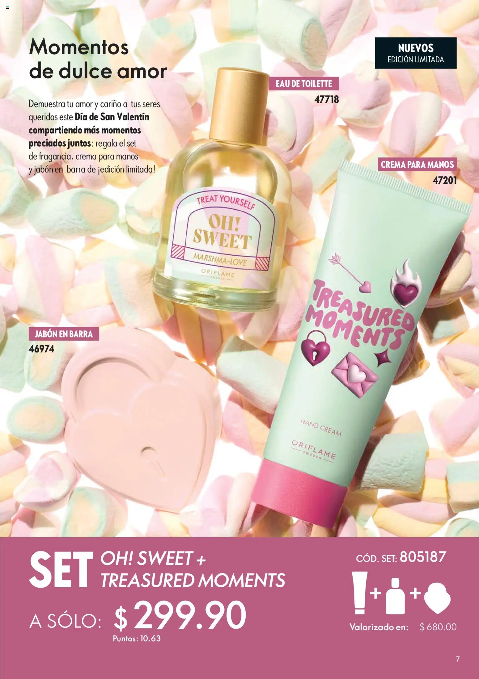 Nuevas ofertas de Oriflame válidas en toda la República Mexicana desde el 24.01.2026. ¡Encuentra las mejores ofertas en Oriflame campaña 2 2026! | Página: 7 | Productos: Crema, Barra, Eau de toilette, Jabón