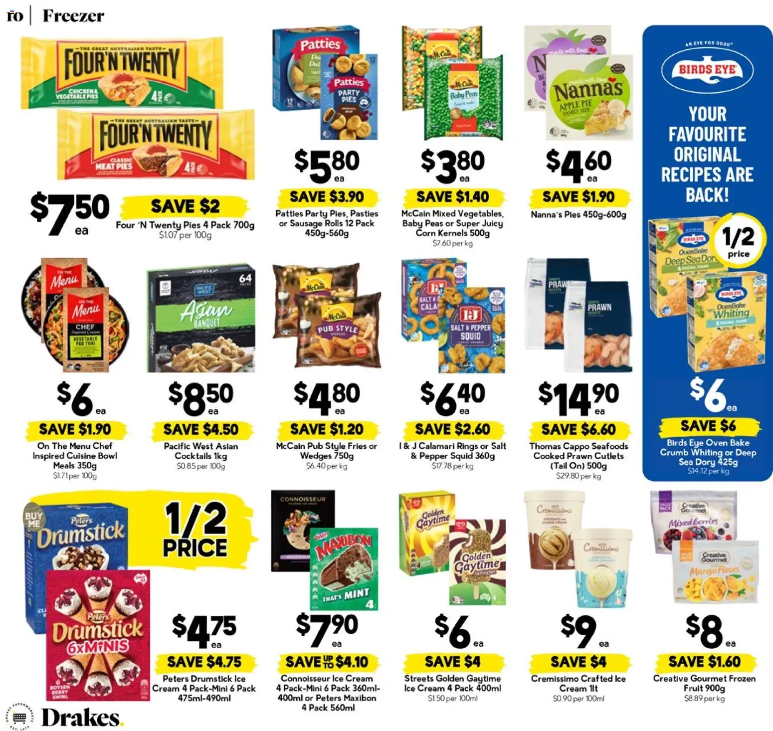 Drakes catalogue - valid from 18.03.2026 | Page: 10 | Products: Meat, Cream, Mango, Freezer