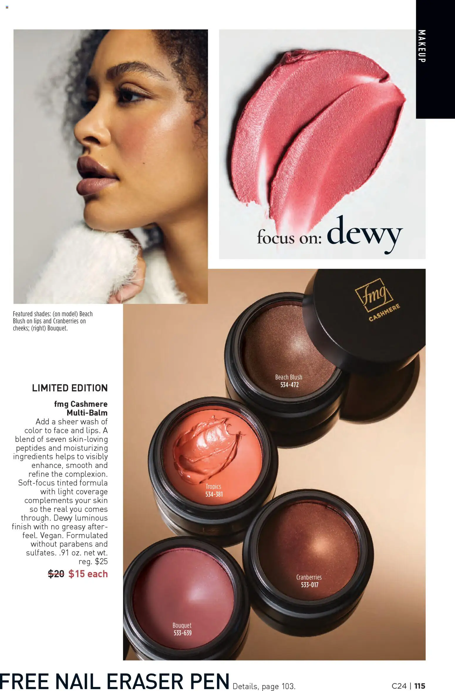 Avon Brochure - valid from 19.11.2025 | Page: 115 | Products: Eraser, Pen, Nail, Blush