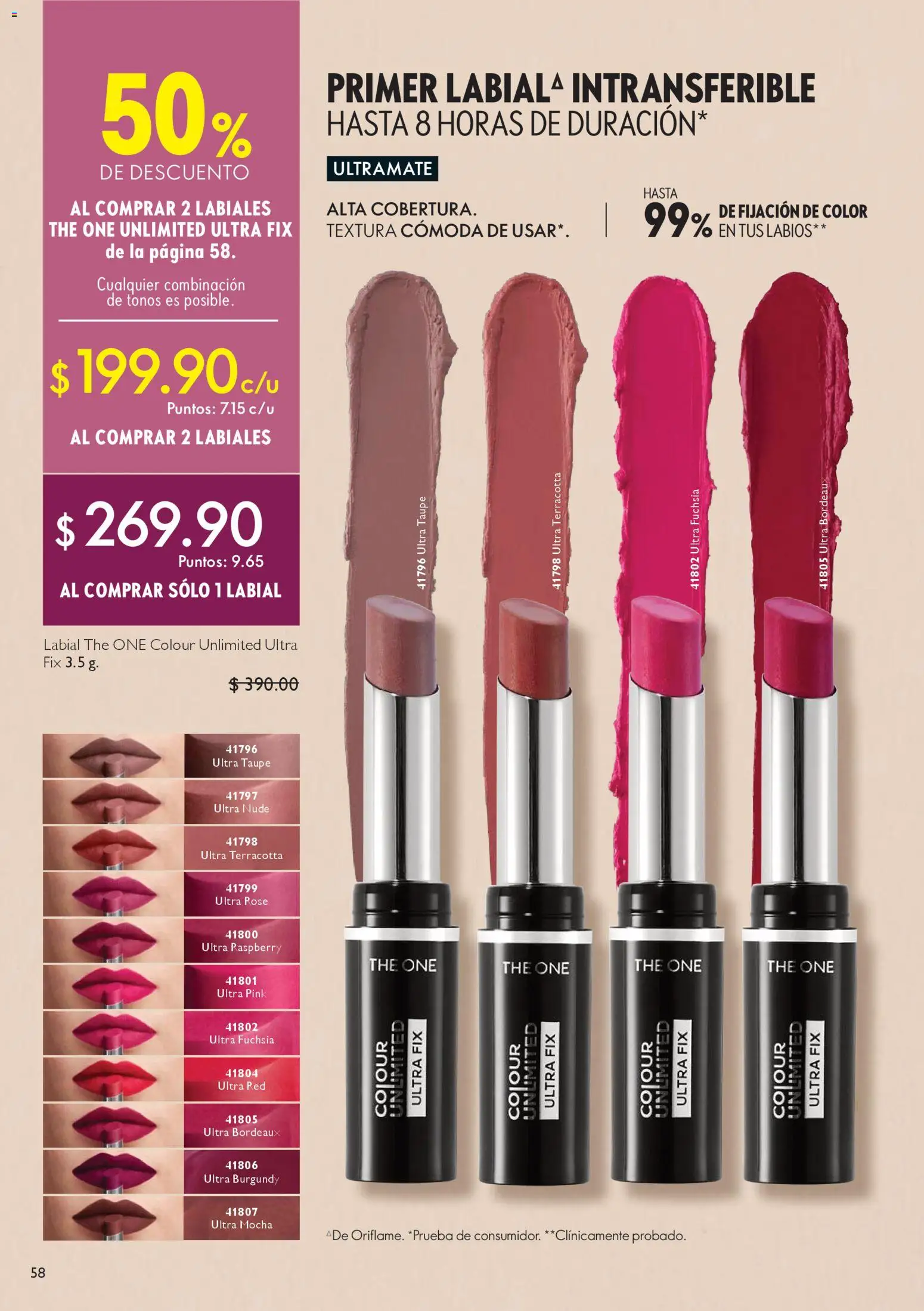 Nuevas ofertas de Oriflame válidas en toda la República Mexicana desde el 24.01.2026. ¡Encuentra las mejores ofertas en Oriflame campaña 2 2026! | Página: 58