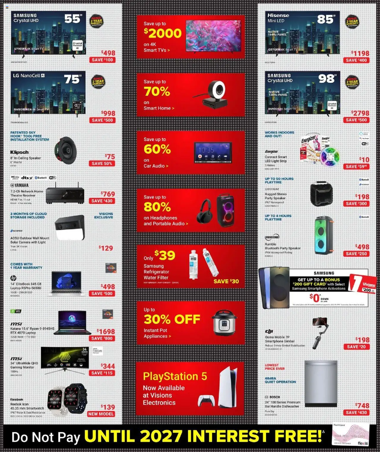 Visions flyer valid from 03.10.2025 | Page: 2 | Products: Monitor, Tv, Headphones, Playstation