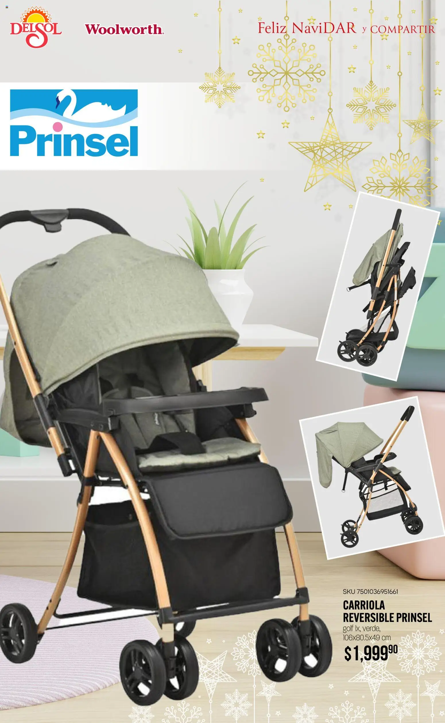 Nuevas ofertas de Del Sol y Woolworth válidas en toda la República Mexicana desde el 06.11.2025. ¡Encuentra las mejores ofertas en Del Sol y Woolworth catálogo Regalos 2025! | Página: 39 | Productos: Carriola